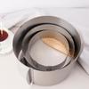 1Pcs Stainless Steel Telescopic Mousse Ring Circle Mold Rustproof Adjustable Mousse Cake Ring For Easy Release Baking Ring Tools