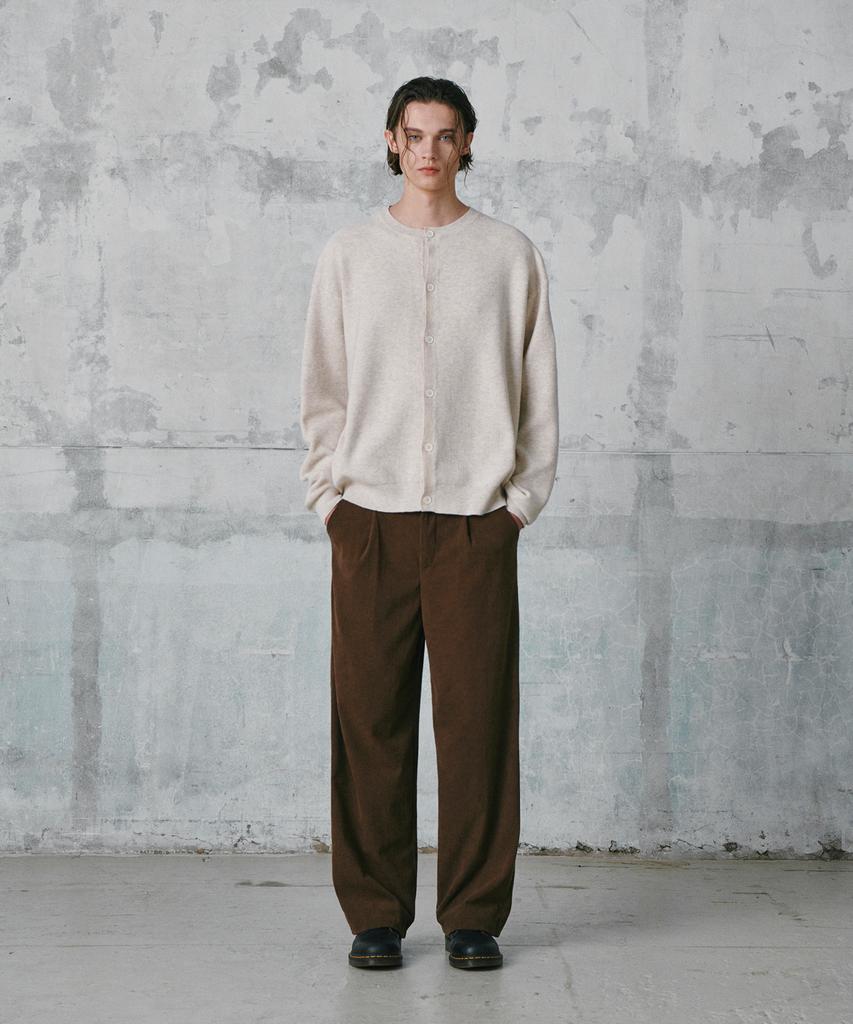 GLW Comfort Elastic Corduroy Pants Brown