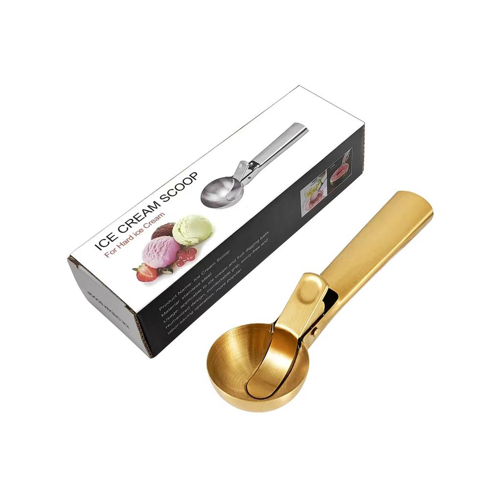 Multifunctionele Ijslepels Roestvrij Staal Dual-Purpose Scoop Fruit Watermeloen Lepel Bal Scoop Huishoudelijk Ijs Gereedschap