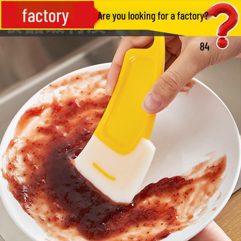 Silicone Non-Stick Dishwashing Scraper - Soft Pot Cleaning Tool