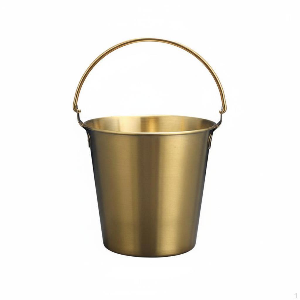 Stainless Steel Snack Bucket Korean Aesthetic Serving Multipurpose French Fry
