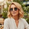 Unisex Retro Metal Frame Sunglasses - Lightweight Square Design