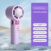 Simple Ice Pack High-Speed Handheld Fan with 100-speed Digital Display Portable Fan USB Charging Version Ice-Feeling Mini Fan