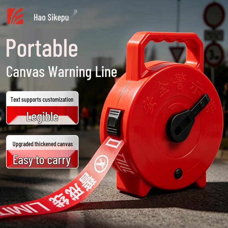 Portable Reusable Safety Warning Barrier Tape 30m
