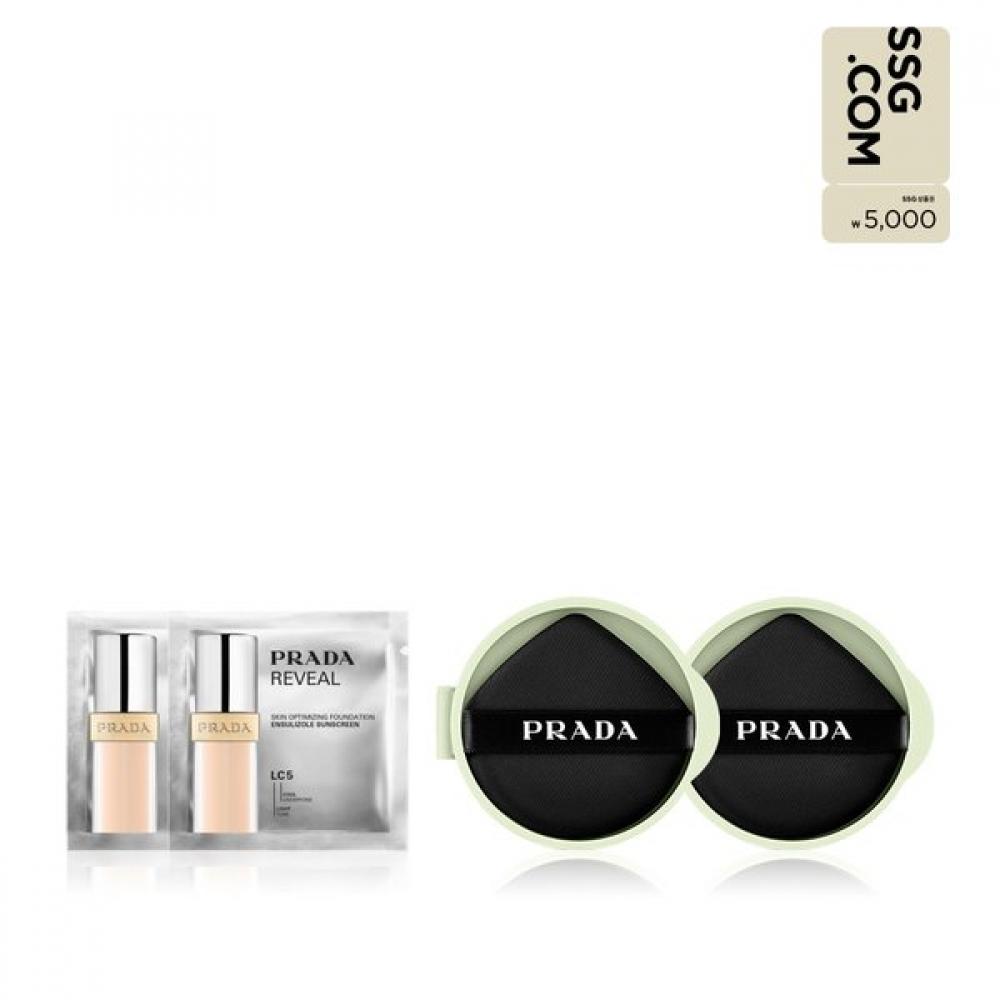Prada Cushion Refill Duo  +foundation Sachet 1ml 2 LC5/LC5