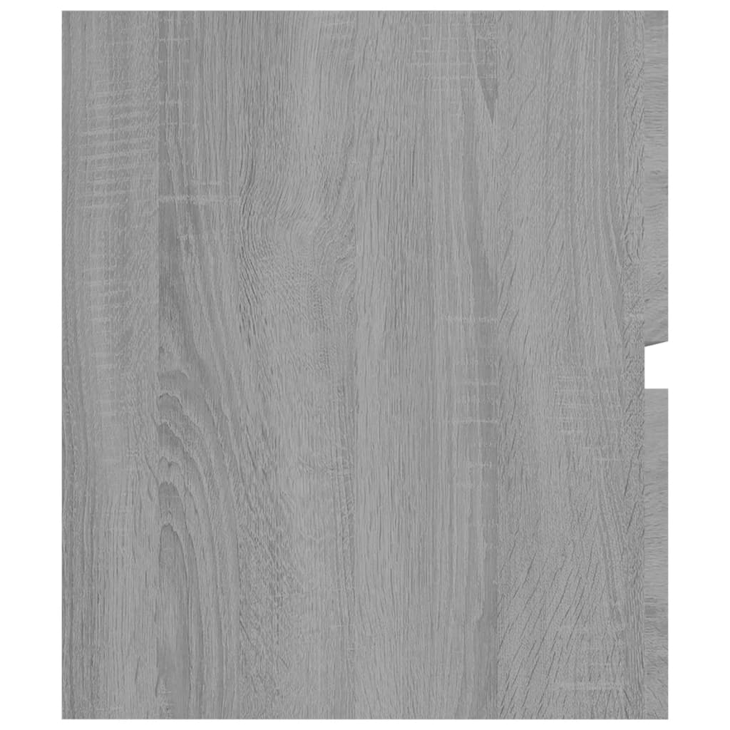 Bathroom Vanity Cabinet Gray Sonoma 90 X 38.5 X 45 Cm Particleboard