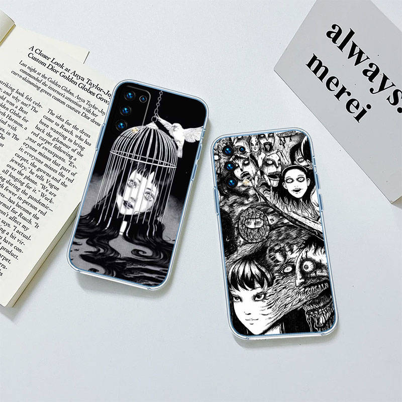 IR15 Junji Ito Tomie Case for Motorola E22S E7 G6 G7 G8 G9 Plus Power Play G10 G20 G04 E30 E40 E22 E20 E13 E15 G22 G23 G05 G75 G35 G55