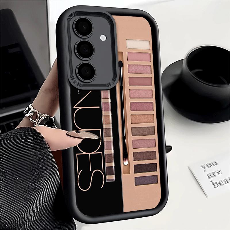 Phone Case for Samsung Galaxy A17 A16 A15 A14 A13 Makeup Eye Shadow Box Pattern A56 A36 A26 A55 A35 A25 A54 A34 A24 A53 A33 A23