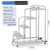 JINGGENG Heavy-Duty Mobile Warehouse Platform Ladder