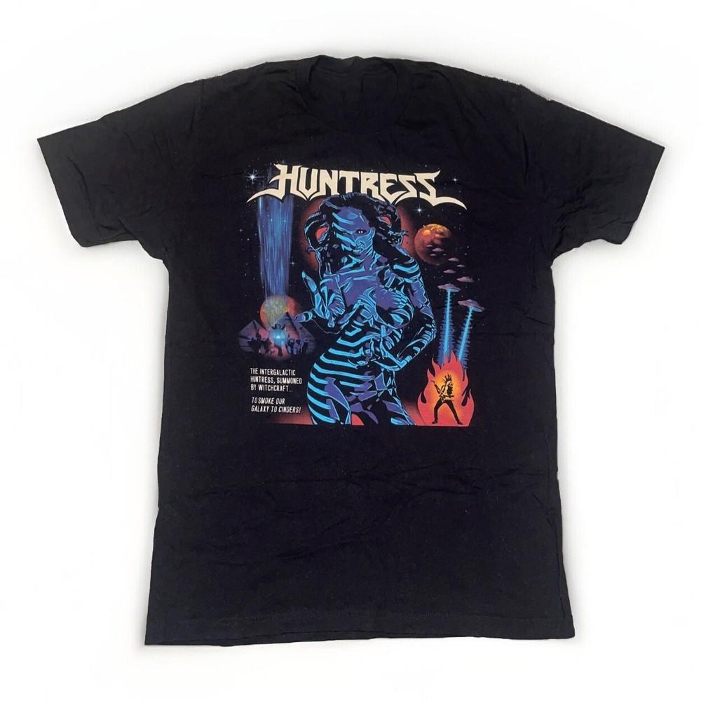 Винтажная футболка с принтом группы Huntress Heavy Metal Концертная футболка Размеры от S до 5XL NE152 БЕСПЛАТНАЯ ДОСТАВКА Унисекс Футболка XL