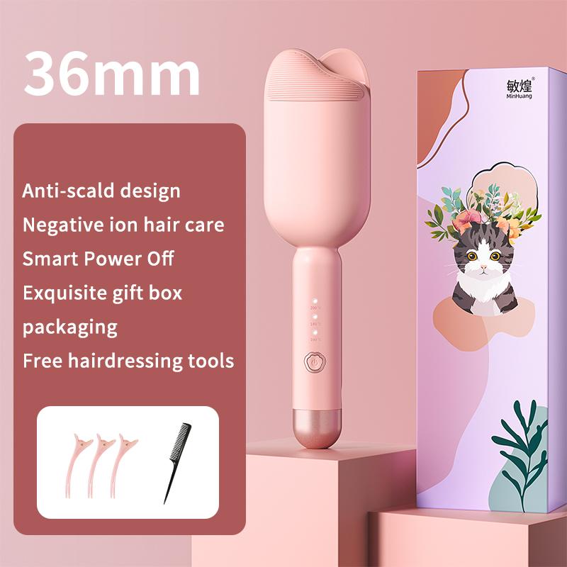 

Wavy Hair Curlers Curling Iron Wave Volumizing Hair Lasting Styling Tools Egg Roll Head Waver Styler Wand Curling Irons 36mm EU