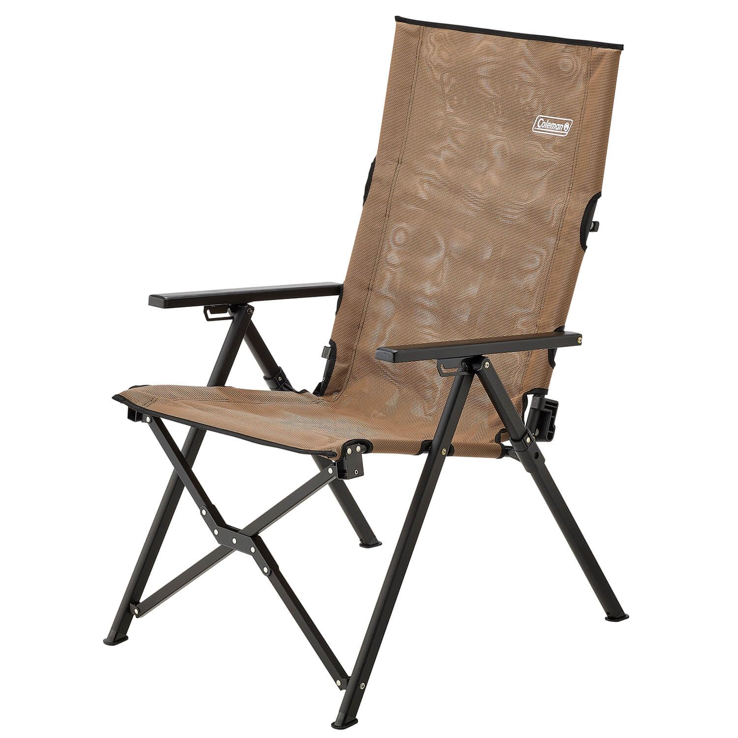 Coleman Lay Chair Mesh Outdoor Camping Chair with Storage Case Relaxing Chair for Outdoor Use Portable and Breathable (Greige) - - -