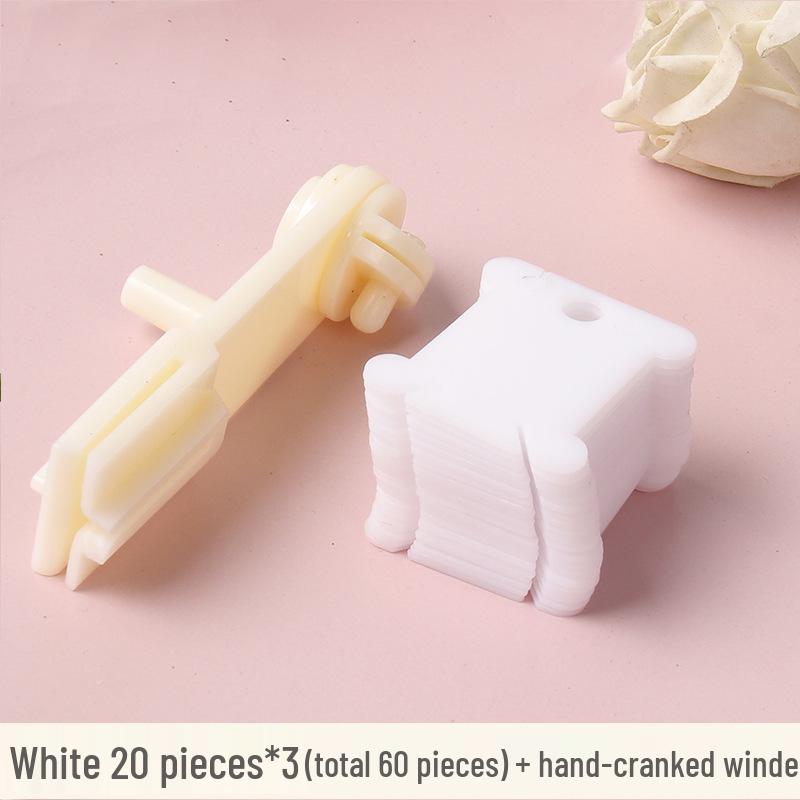 Colored Plastic Thread Organizer & Winding Board for Cross Stitch Embroidery Floss