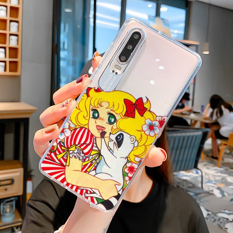 Manga Candy Phone Case for Huawei Honor 8X 10 20 lite 10i 20i 50 60 70 P30 P50 Pro Y5 Y6 Y9 prime Mate 50 Cover