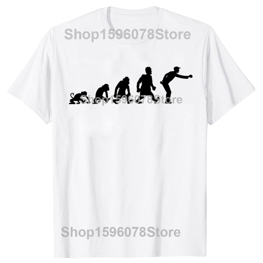 

Funny Evolution of Petanque Bocce Boule Player Tshirts Men Fashion Casual Tshirt 100 Cotton Loose Oversized T Shirt Summer S