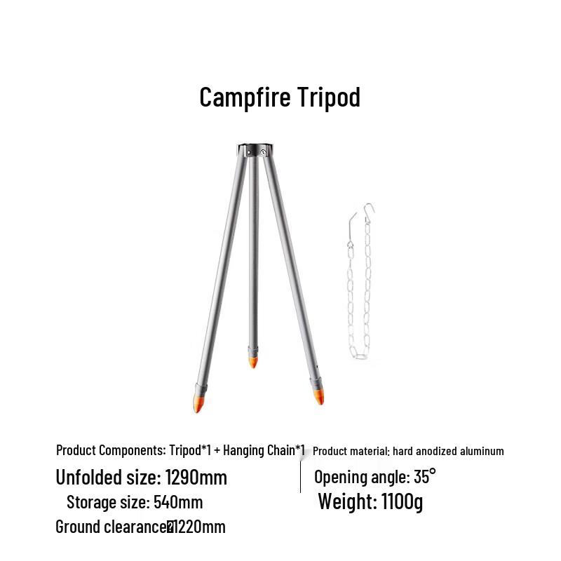 MOBIGARDEN Peak Campfire Tripod