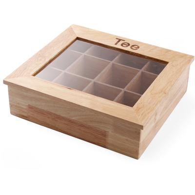Wooden Tea Box Display 30x28cm Hendi 456514