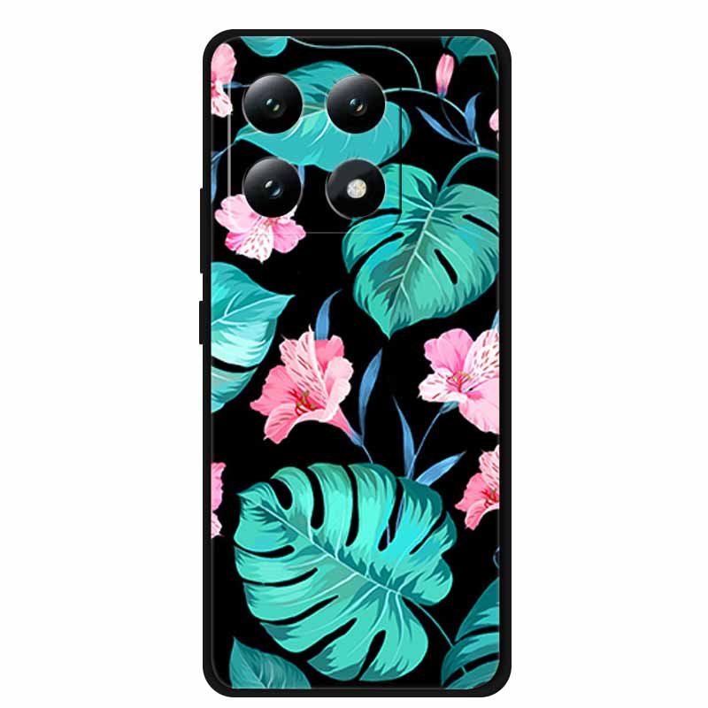 3D Flowers Case For Xiaomi 17 pro max Coque Relief Embossed Blossoms Funda Silicone Soft Back Phone Cover For Xiaomi17 TPU Para