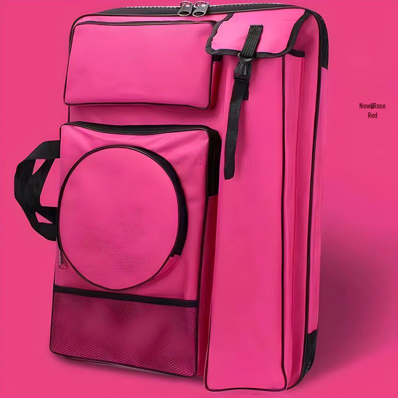 4K Multifunctional Waterproof Art Backpack - Large Zipper, Multi-Color Sketching & Drawing Board Bag