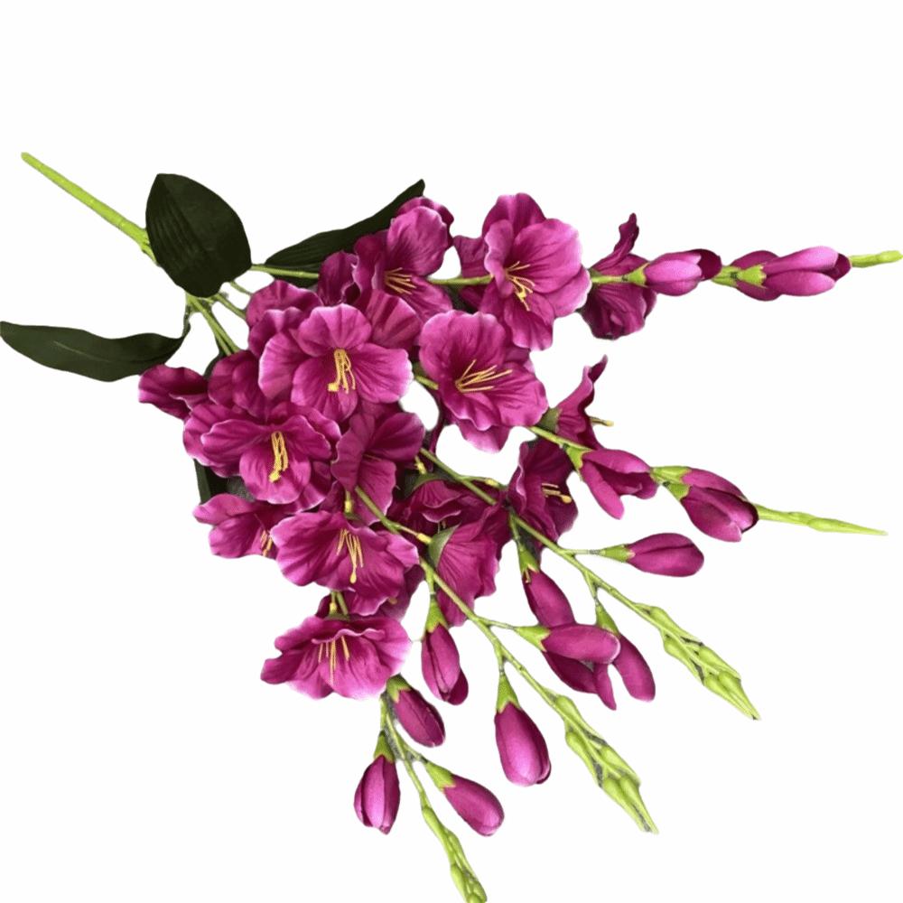 62cm Artificial Gladiolus Flowers DIY Fake Flowers Artificial Hyacinth Violet Flower  Home Decor