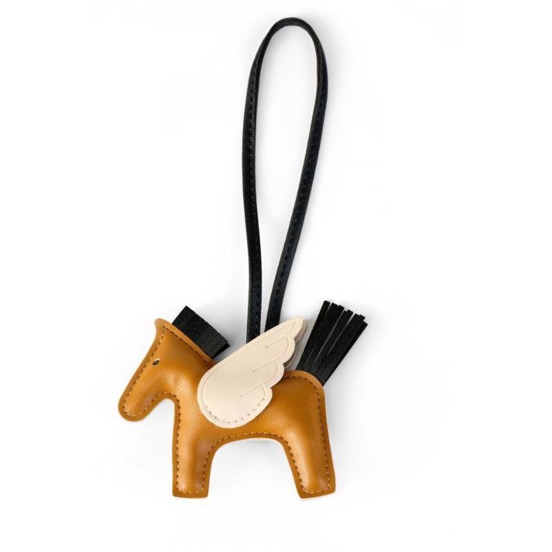 

Подвеска-пони ручной работы мини-ангел маленький пегас милая сумка с бахромой женская подвеска для автомобиля коричневый