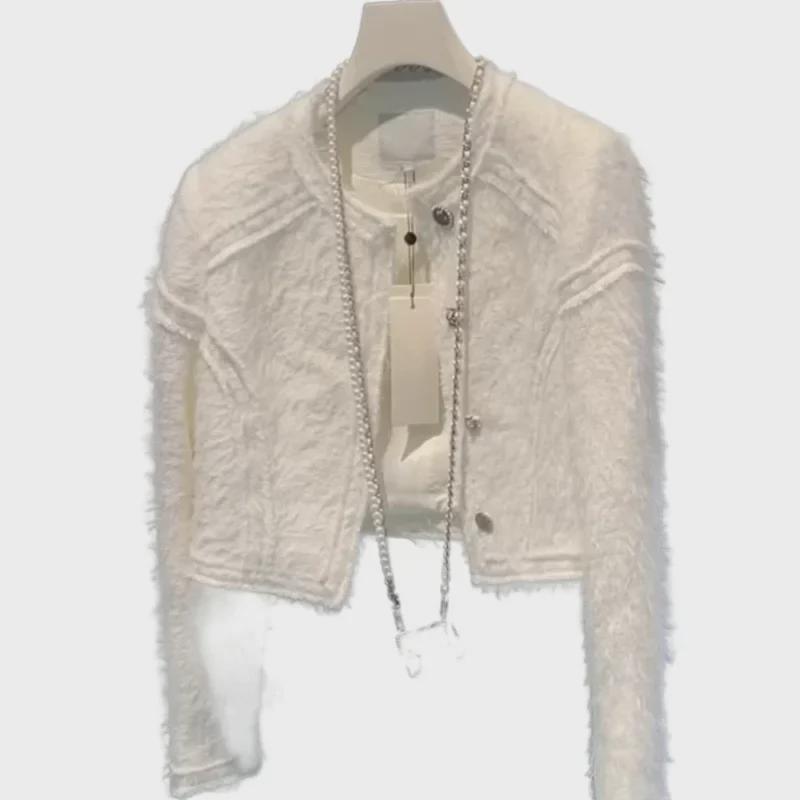 "Autumn Women's Haute Couture Short Jacket: Elegant Light Luxury Fashion"