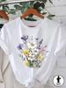 Aloha Hawaiian Hibiscus Flower Print Women T Shirt Casual Short Sleeve O-neck Summer Beach Oversized Tops Women Tropical Tops