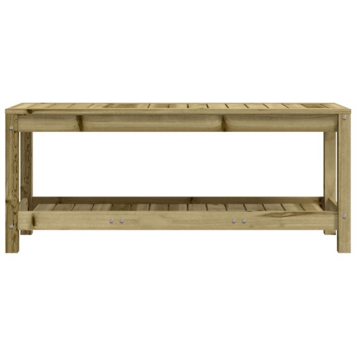 Banc de jardin - VIDAXL - 108x35x45 cm - Bois de pin imprégné - 2 personnes - Extérieur