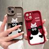 Soft Silicone Square Ladder Printing Pattern Phone Casing Full Cover Camera Shockproof Protection Rubber Case for iPhone Infinix Tecno OnePlus