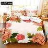 Pink Roses Bedding Set Duvet Cover Sets 3d Bedding Digital Printing Queen Size Bedding Set Fashion Design