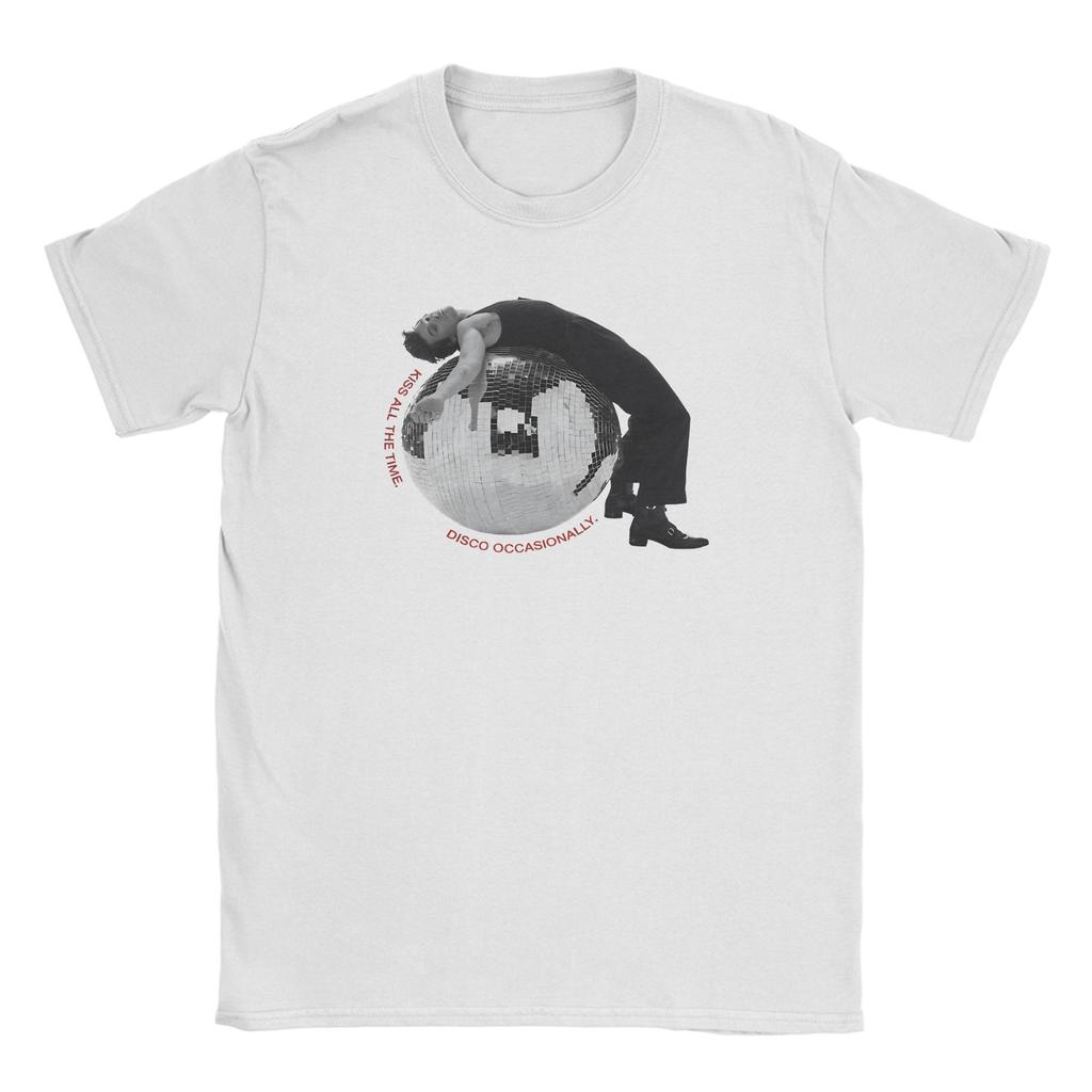 Unisex HHarry SStyles Kiss all the time T Shirt Cotton Clothes Casual Short Sleeve Crew Neck Tees Unique TShirts
