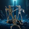 3D Printed Skeleton Action Figure Multi-Jointed Movable Articulated Skeleton Toy Collectible Desktop Decoration for Kids Artists Collectors