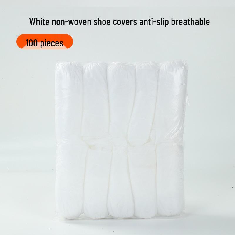 Plus Size Durable Non-Woven Indoor Shoe Covers for Adults and Children - Dustproof and Thickened
