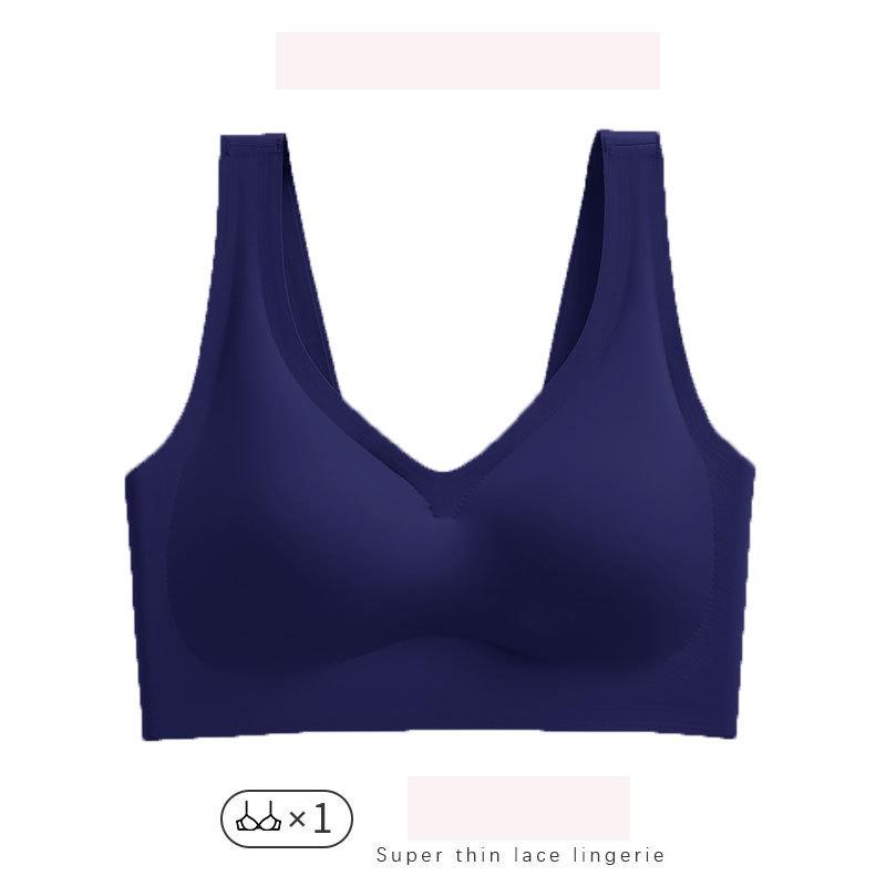 Sexy einteiliger Sport-BH mit Schnalle auf der Rückseite, nicht abfärbend, große Größe, Unterwäsche, Damen, Vollschalen-Sport-BH ohne Stahlring, dünner Abschnitt, Yoga-BH