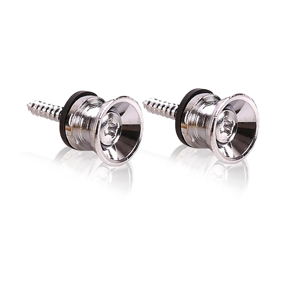 40-2pcs Metal Guitar Button Electric Bass Strap Locking Pegs Metal End Ukulele Buckle Lock Pins Parts Guitar Accessories Multi C