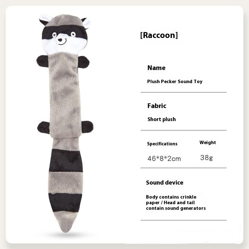 Pet Puppy Supplies Dogs Bite Resistant Sound Toys No Stuffing Plush Squeaky Dogs Chew Toy for Small Medium Large Breed Chewers