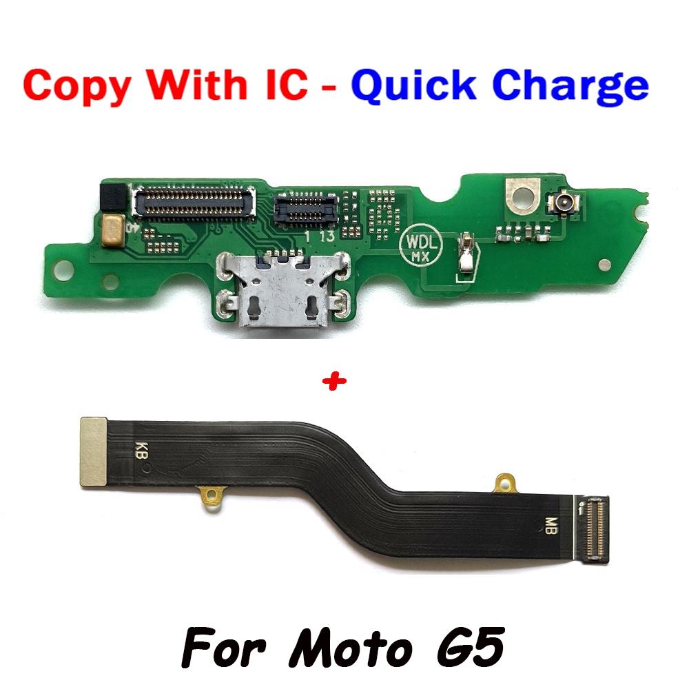 Getestet für Moto G6 G7 G8 G9 Play Plus Power G11 G111 USB Stromladeplatine Steckeranschluss Anschlussanschluss Dock mit Mainboard Flexkabel