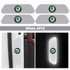 HGWE4 Car Wheel Eyebrow Stickers Reflective Protective Stickers Night Anti-collision Strip For Skoda S Kodiaq Octavia 2 3 Yeti Karoq