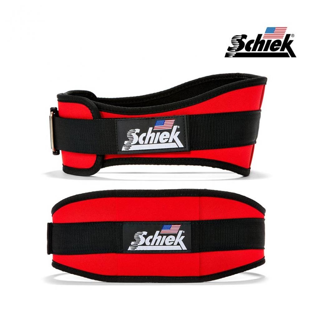 

SCHIEK 2006 Красный спортивный пояс для подъема живота, компрессионный тренажер для кроссфита, силовая тренировка, тяжелая атлетика Chic Schick