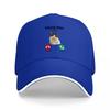 Cute Rabbit Call Design Baseball Cap Black Mesh Adjustable Hat with Fun Animal Pattern and Phone Icons for Casual Wear