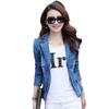 2023 Women's Fashionable Korean-Style Denim Jacket: Slimming, Short, Spring/Autumn Suit