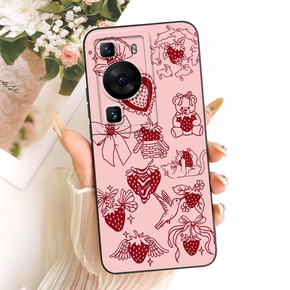 For Huawei P60 Pro Case MNA-AL00 New Luxury Candy Painted Cover Soft Silicone Case For Huawei P60 Art P 60 Pro P60Pro Funda Bags