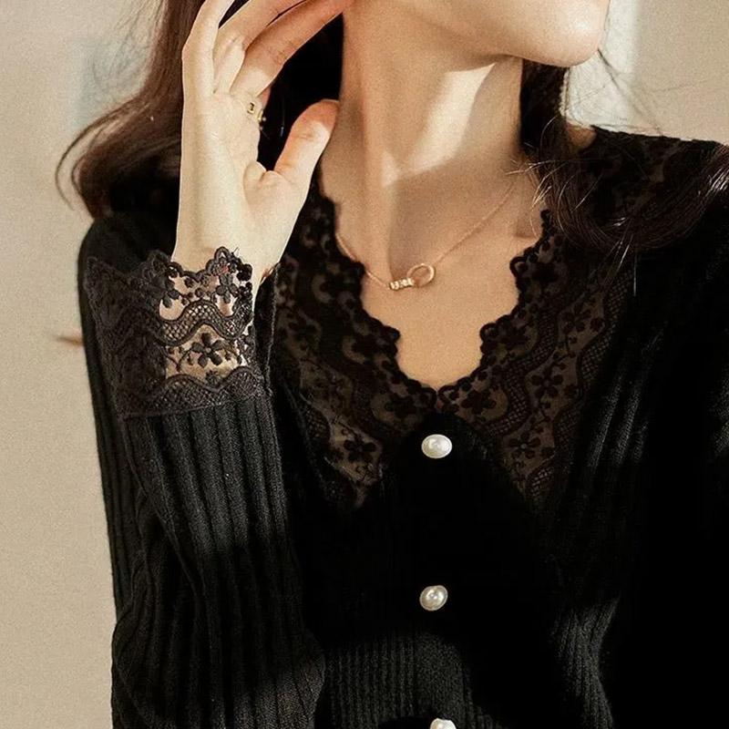 Sweater for Women Autumn Winter Thickened Pullover Warm Knitted Stretchy Long Sleeve V-neck Oversize Jumper Tops