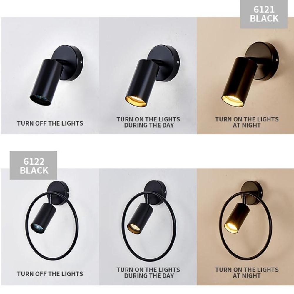 Vnitřní osvětlení E27 COB nástěnné svítidlo Celokovový jediný světelný zdroj Válec Galvanické pokovování Šatní skříň Prodejna Výloha Spotlight