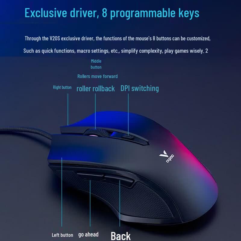 Rapoo V20S Gaming Mouse