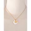Yhpup Summer Ocean Style Shell Starfish Conch Pendant Necklace 18K Gold Color Plated Waterproof Charm Jewelry Gift