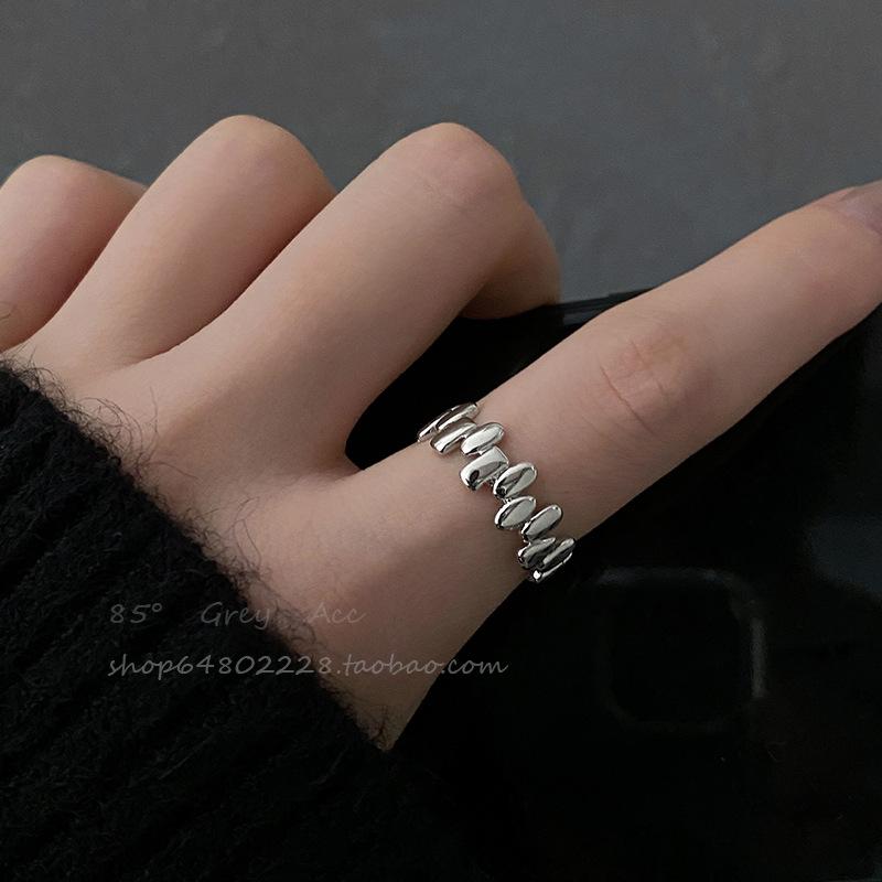 2025 Modern Cold-Style Irregular Metal Open Ring for Index Finger