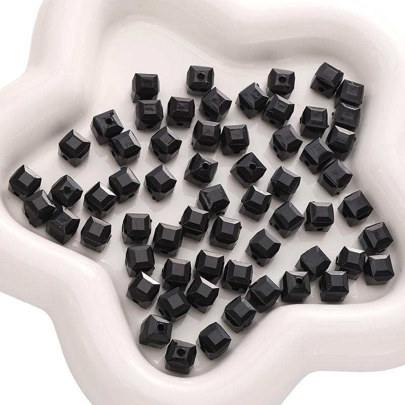 10 Stuks Acryl Imitatie Glas Driedimensionale Magische Vierkant Kralen Voor DIY Armbanden Kettingen Sieraden Maken