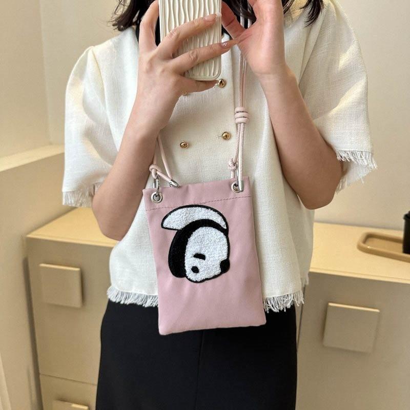 Adorable Panda Mini Crossbody Bag Cute Stylish Shoulder Bag For Students In Various Colors
