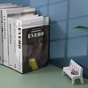 Transparent Acrylic L-shaped Book Stand and Bookend